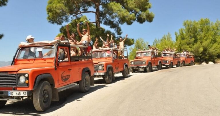 Jeep Safari & Manavgat Waterfall & Green Lake Boat Tour