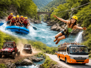 5in1 Super Combo Adventure Tour (Rafting – Zipline – Buggy Riding – Cabrio Bus Safari – Köprülü Canyon) - Turkiye Saki Tours