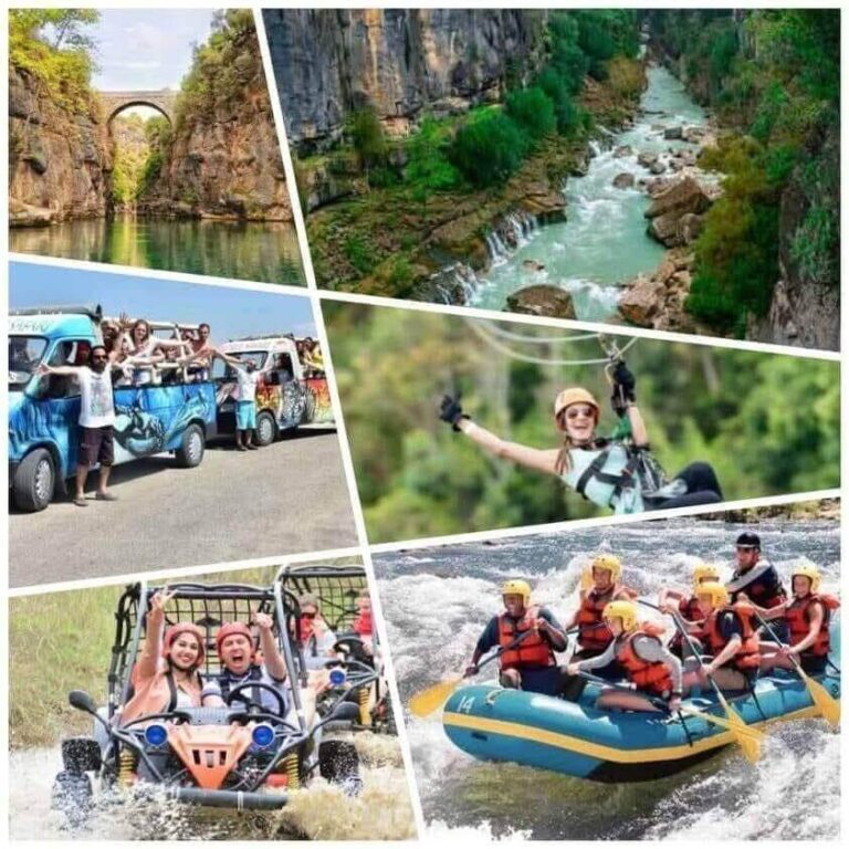 5in1 Super Combo Adventure Tour (Rafting – Zipline – Buggy Riding – Cabrio Bus Safari – Köprülü Canyon)